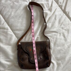 Brown Leather Crossbody Bag